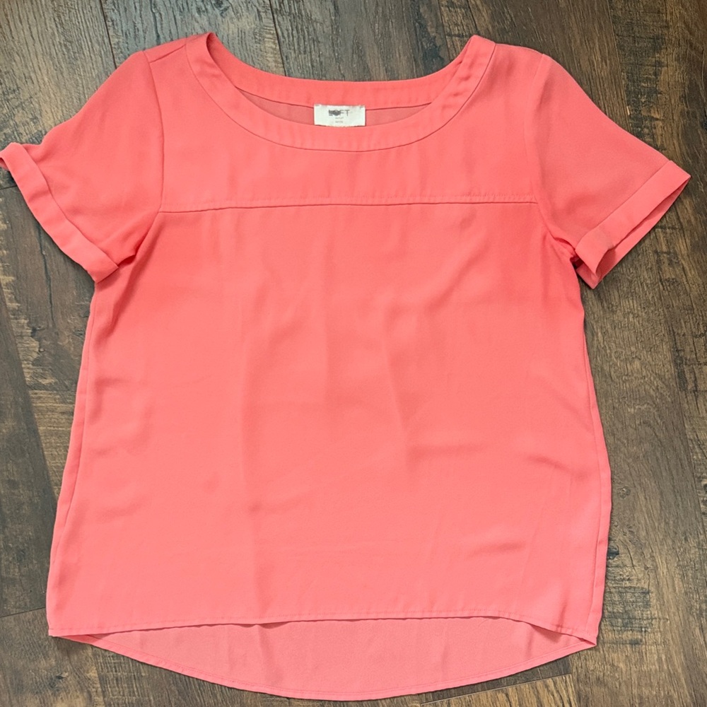 LOFT Outlet Coral Women's Top